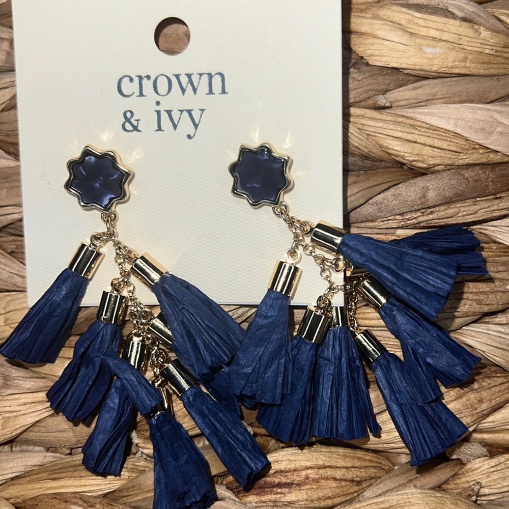 Blue Dangle Earrings